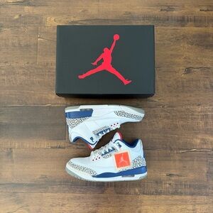 Air Jordan 3 Retro OG True Blue 2016 - Size 9 - Nike Air Heel - 854262-106 USED